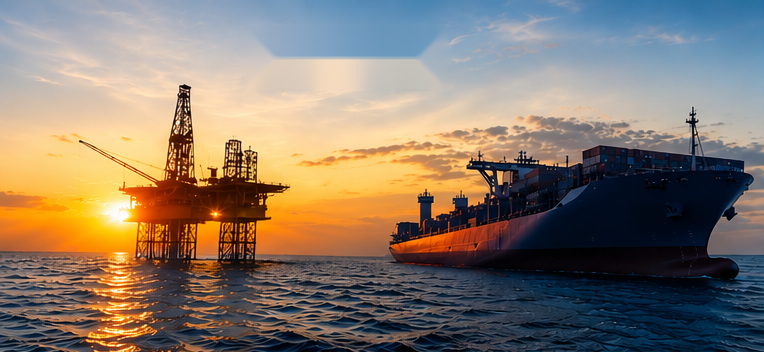 Plataforma e Navio
